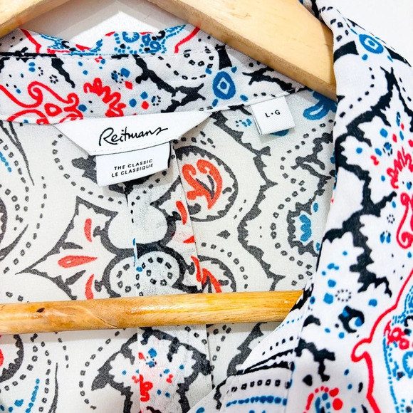 REITMANS Multicolored scheer blouse with open sleeves - Picture 6 of 9